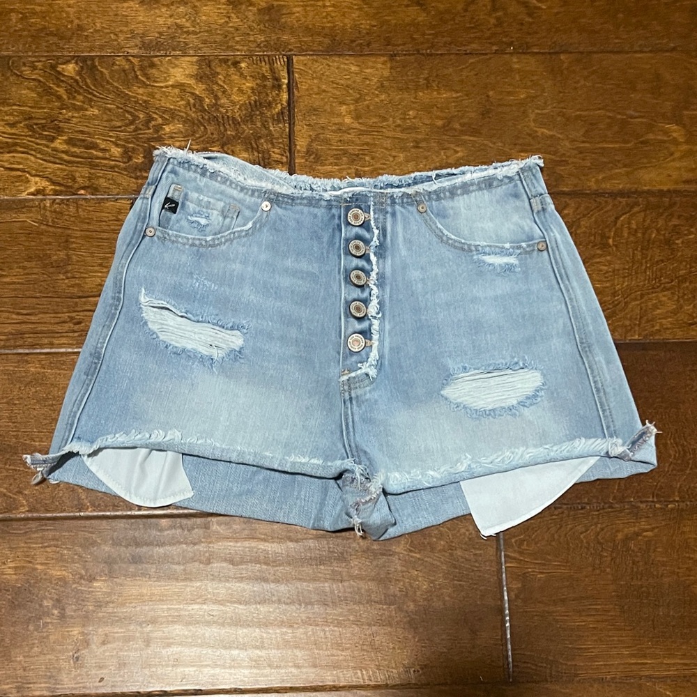 KanCan Distressed Denim Women Shorts Size M